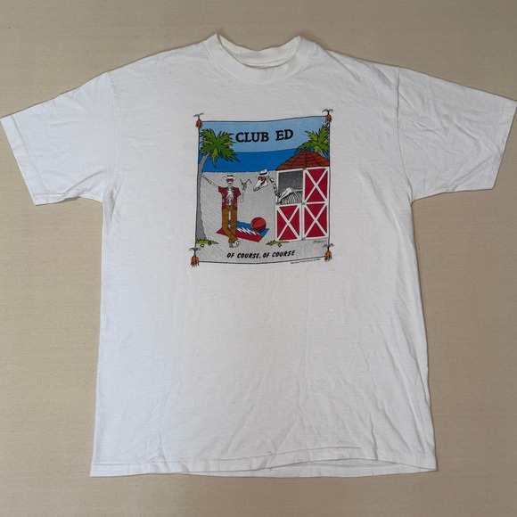 Hanes Other - Vintage Grateful Dead Club Ed Mr Ed Parody Shirt XL White Single Stitch 80s